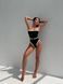 Сплошной купальник с белыми акцентами и поясом L 3020/127-L фото 9