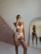 Мереживний комплект білизни, ліф з кісточками, пояс та трусики у комплекті, білий 103/29-S фото 7